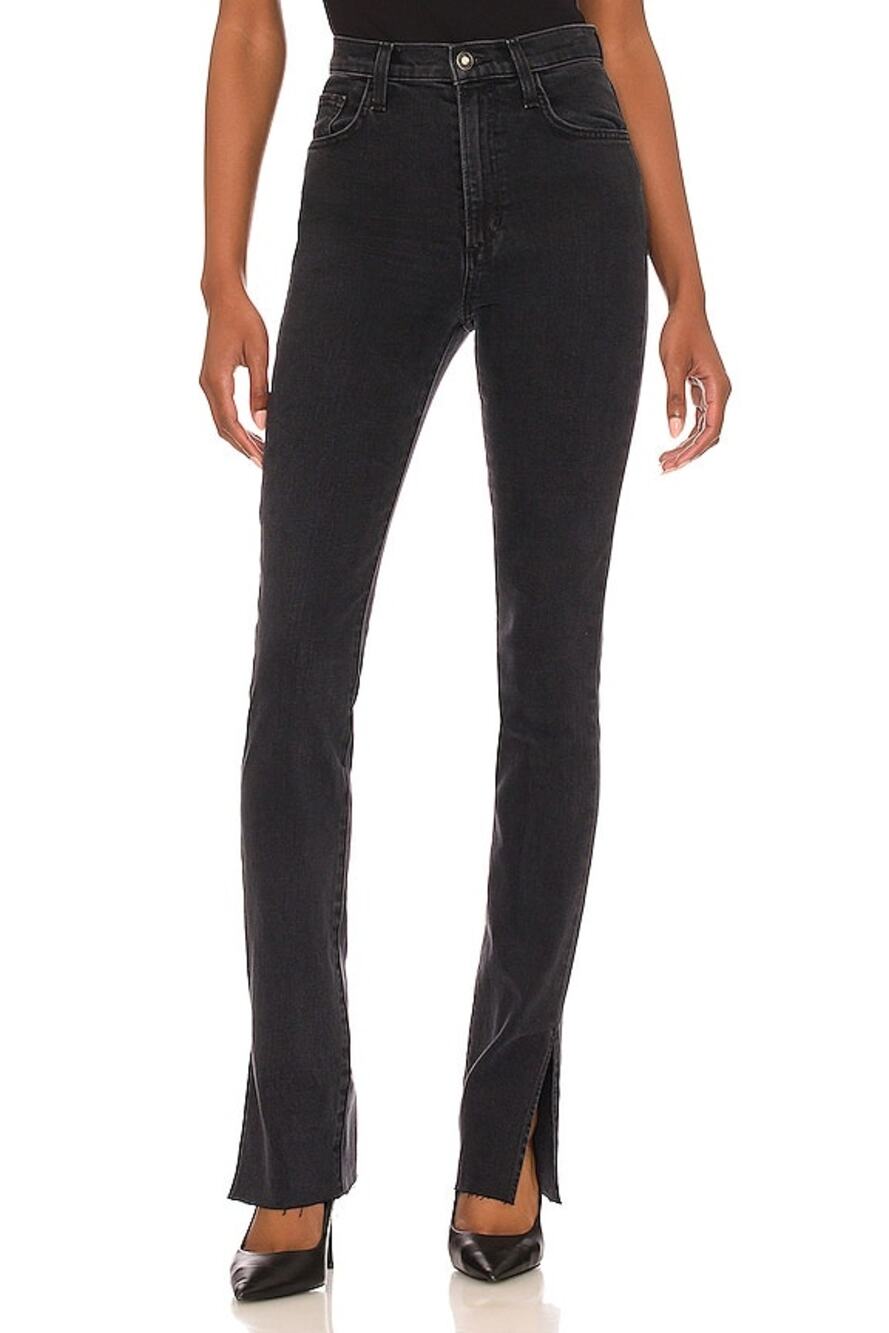 Favorite Daughter the Valentina Tower Jeans high rise cigarette raw split hem 26